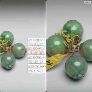 清 翠玉钮扣