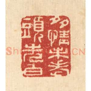 清代 周竹岩篆刻印谱《多情未老头先白》图片欣赏