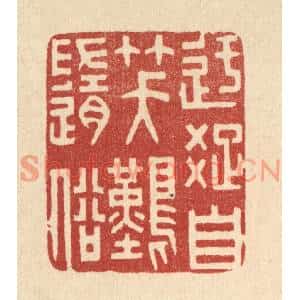 清代 林臯篆刻印谱《迂疎自笑难随俗》图片欣赏
