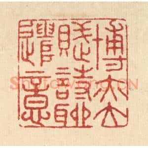 清代 张锡珪篆刻印谱《博奕赋诗聊遣意》图片欣赏