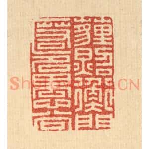 清代 朱长泰篆刻印谱《埋照衡门,匿名愚谷》图片欣赏