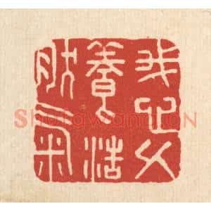 清代 金名世篆刻印谱《我心久养浩然气》图片欣赏