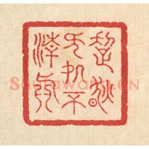 清代 汪启淑篆刻印谱《超然无处不清真》图片欣赏