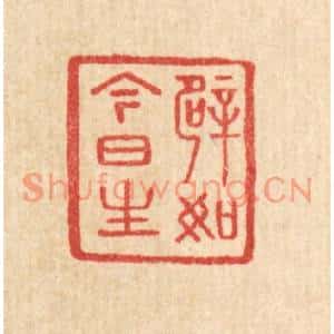 清代 汪启淑篆刻印谱《譬如今日生》图片欣赏