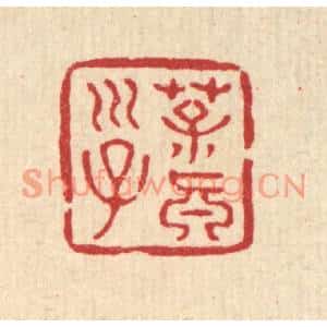 清代 张儒篆刻印谱《葆真子》图片欣赏