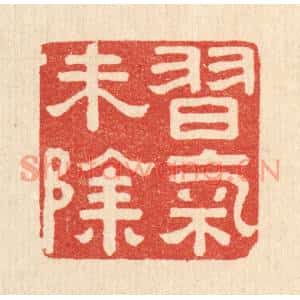 清代 陈浩篆刻印谱《习气未除》图片欣赏