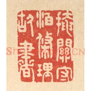 清代 朱宏晋篆刻印谱《掩关守泊,条理故书》图片欣赏