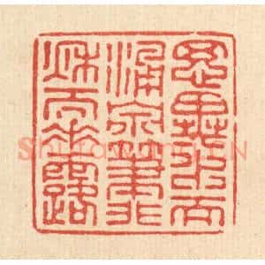 清代 张儒篆刻印谱《思异水而涌泉,笔非秋而垂露》图片欣赏