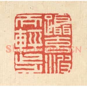 清代 张淇篆刻印谱《蹑元波而轻步》图片欣赏