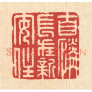 清代 沈璞含篆刻印谱《自怜长在新安在》图片欣赏