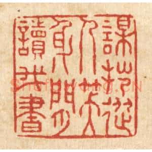 清代 张锡珪篆刻印谱《谋拙从人笑,身闲读我书》图片欣赏