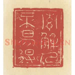 清代 谢昌大篆刻印谱《索解人不易得》图片欣赏