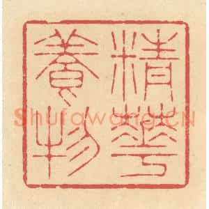 清代 释续行篆刻印谱《精华养物》图片欣赏