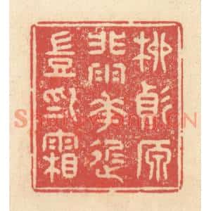 清代 释续行篆刻印谱《柳变原非雨,花迟岂为霜》图片欣赏