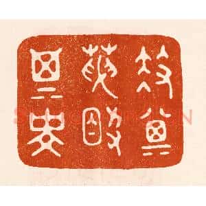 民国 陈氏篆刻印谱《扶其天助其寿》图片欣赏