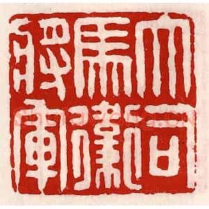 清代 徐坚篆刻印谱《大司马卫将军》图片欣赏