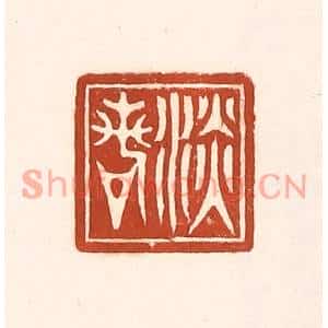 清代 徐中立篆刻印谱《淡若》图片欣赏