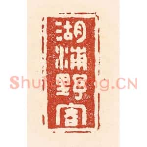 清代 陆廷槐篆刻印谱《湖浦野客》图片欣赏