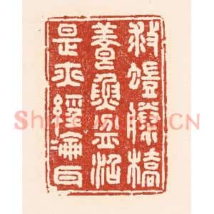 清代 陆廷槐篆刻印谱《救螘滕桥,养鱼盆沼,是亦经纶耳》图片欣赏
