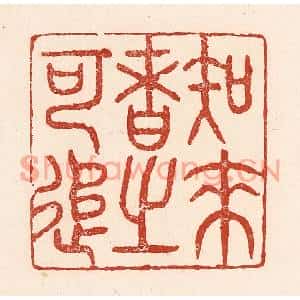 清代 陆廷槐篆刻印谱《知来者之可追》图片欣赏