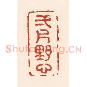 清代 陆廷槐篆刻印谱《一片野心》图片欣赏