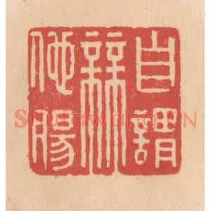 清代 施象堃篆刻印谱《自谓无他肠》图片欣赏