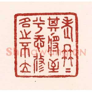 清代 吴苍雷篆刻印谱《老冉冉其将至兮,恐修名之不立》图片欣赏