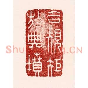 清代 吴苍雷篆刻印谱《合规矩于典坟》图片欣赏