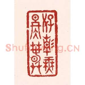 清代 吴苍雷篆刻印谱《好静无冬春》图片欣赏