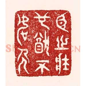 清代 吴苍雷篆刻印谱《臣之壮也犹不如人》图片欣赏