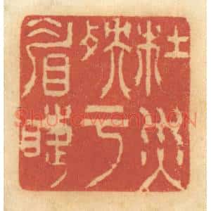 清代 谢恒篆刻印谱《杜灾殃于眉睫》图片欣赏