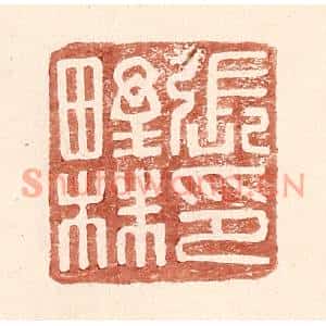 明代 王常篆刻印谱《张野株印》图片欣赏