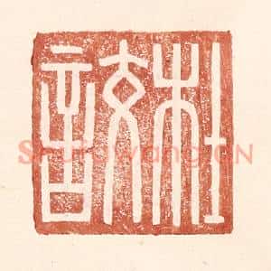 明代 王常篆刻印谱《杜詨》图片欣赏