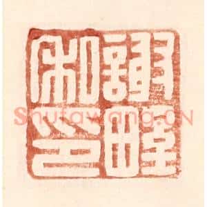 明代 王常篆刻印谱《谢野私印》图片欣赏