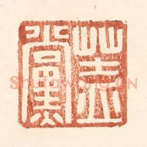 明代 王常篆刻印谱《盖党》图片欣赏